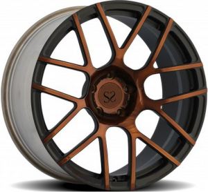 Sort med bronzesmedet magnesiumhjul