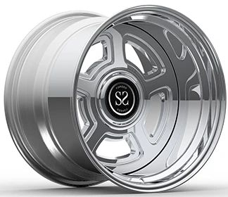 Brugerdefinerede 3 pc -fælge 18x8 og 18x12 poleret til Dodge Charger 1968