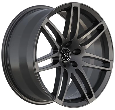19x9.5/5x112/22/57.1 Gun metal brugerdefineret 1 stykke smedte hjul til 2007 Audi Rs4