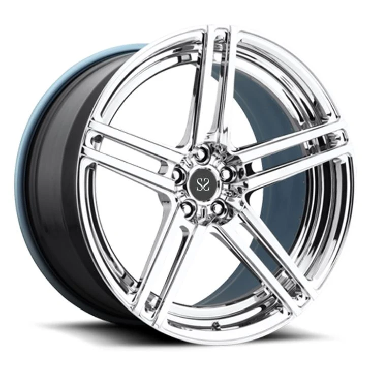 20 Inch 5*120 2 Piece Deep Dish Forged Wheels Rims
