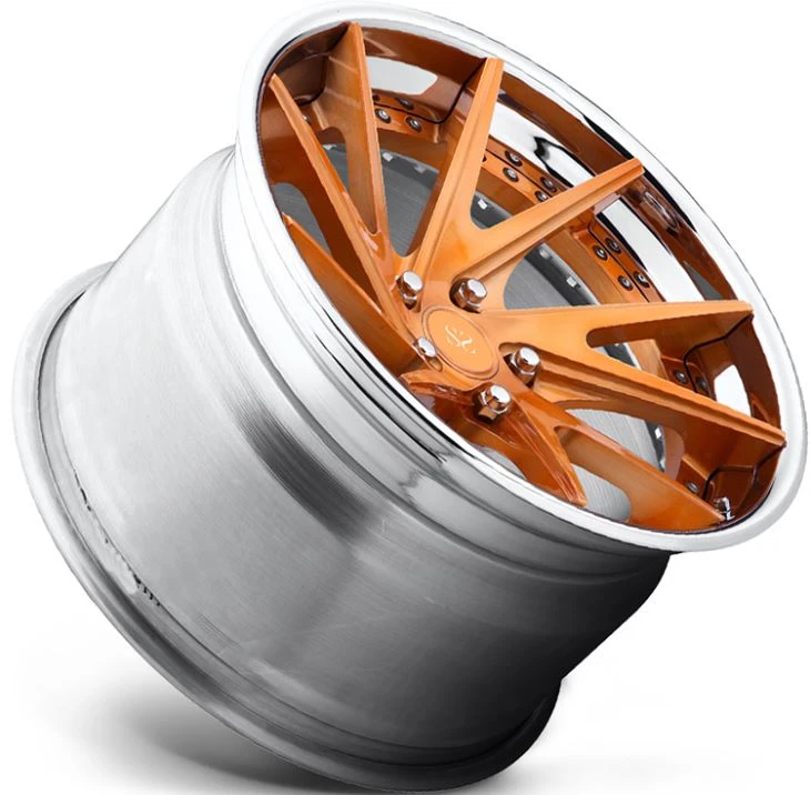Hi Lust Polish | Gold Tint 22x9.5 2-PC Forged Rims With 5x112 For Audi SQ5