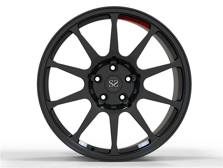 Audi R8 Matte Black 2 Piece Forged Wheel A6061 Aluminum Wheel