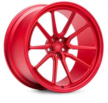 Candy Red 1 - stykke smedede fælge polerede tilpassede hjul til luksusbil