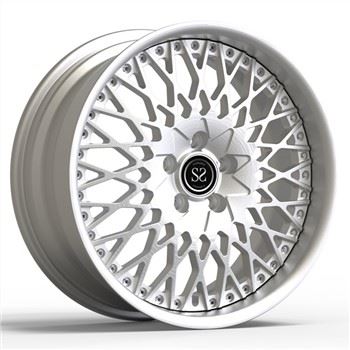 2 stykke smedede hjul 18X8 aluminium metal finish til Volkswagen Caddy bilfælge