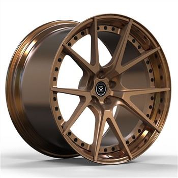 Custom Broze 21 tommer 2-PC smedede aluminiumslegeringsfælge 5x130 til Porsche Panamera 4S