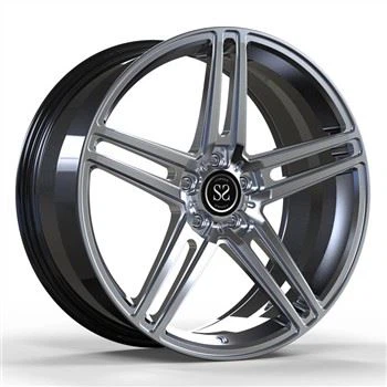 Til S320 Monoblock 1 styks aluminiumslegering dobbelteger 20 størrelse Hyper sølv hjul bilfælge