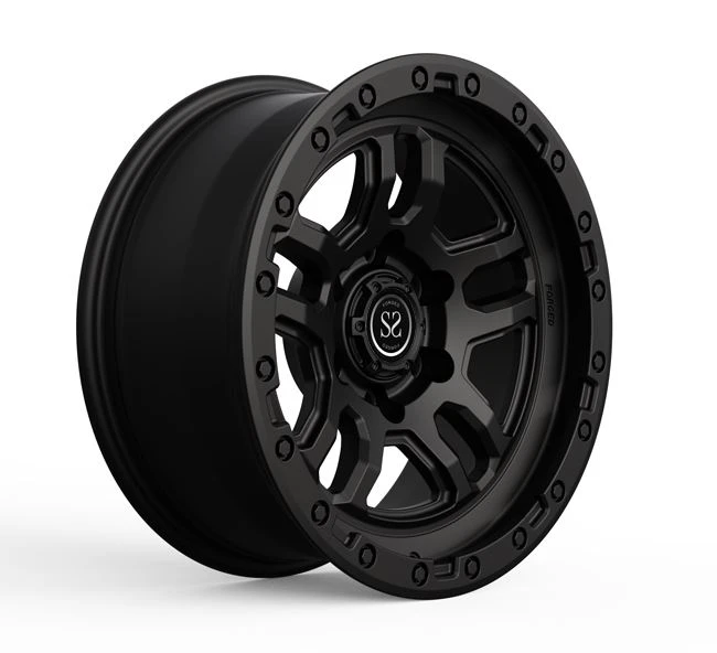 17X7 negativ offset 4X4 fælge smedet off road mat sort til Toyota 4runner bilhjul