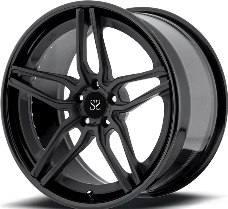 For Audi Q3 Q5 Q7 Black Machine Spoke 18 19 20 21 22inch 1-pc Forged Alloy Wheels PCD 5x120 Custom Luxury Rims