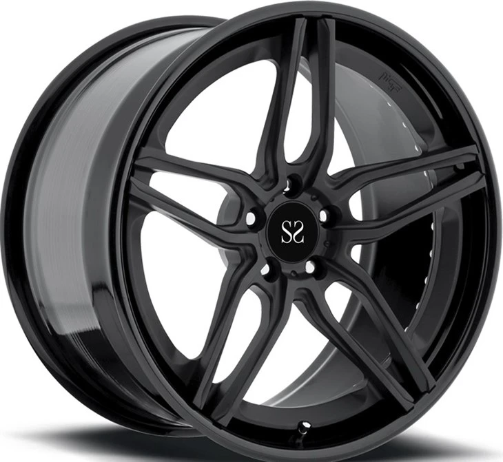 For Audi Q3 Q5 Q7 Black Machine Spoke 18 19 20 21 22inch 1-pc Forged Alloy Wheels PCD 5x120 Custom Luxury Rims